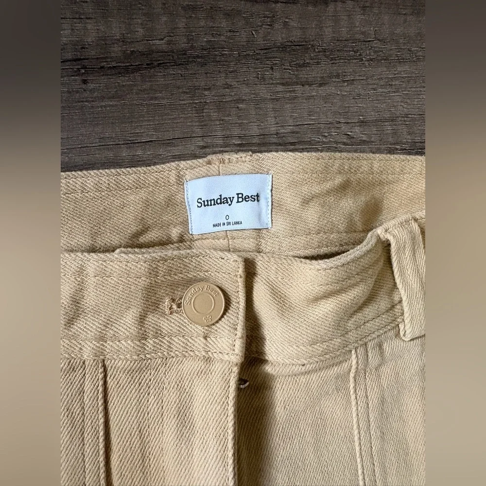 Sunday Best Tan Cargo Pants with Patch Pockets - Picture 3 of 6